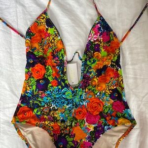 Milly Multicolor Floral One-Piece Swimsuit